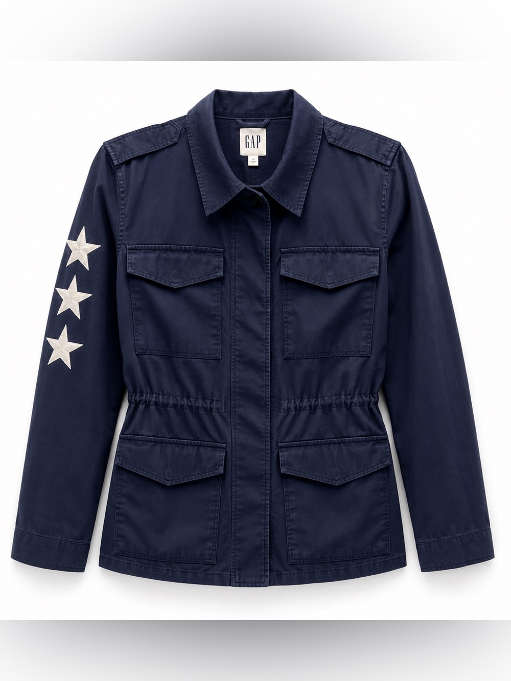 GAP Navy Americana Utility Jacket Coastal Luxe Military Anorak - Picture 4 of 5
